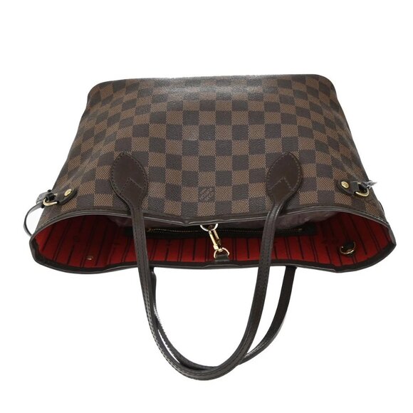 LOUIS VUITTON Neverfull PM Shoulder Tote Bag Damier Leather Brown N51109 14KB393 - Picture 5 of 16